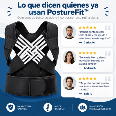 PostureFit™ – Corrector de Postura con Soporte Lumbar