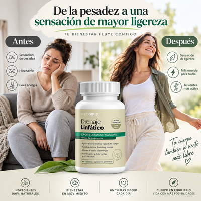 LymphaDrain™ – Fórmula para Ligereza y Bienestar Linfático