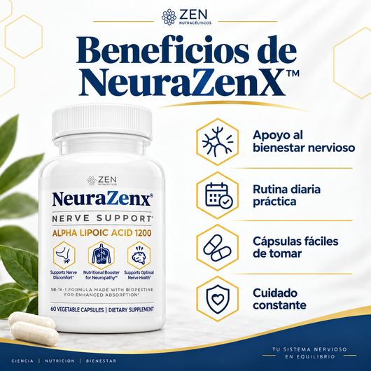 NeuraZenX™ – Soporte para Bienestar Nervioso y Neuropatía
