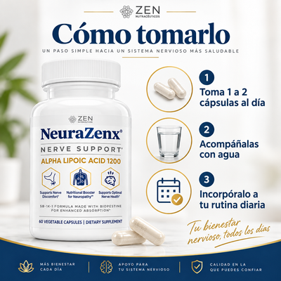 NeuraZenX™ – Soporte para Bienestar Nervioso y Neuropatía