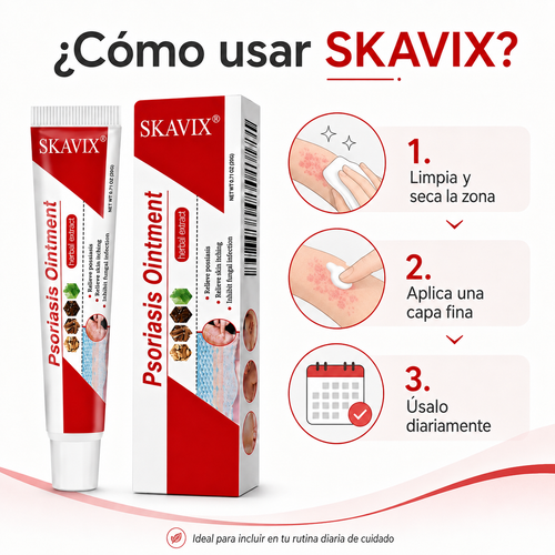 SKAVIX® - Ungüento Botánico para el alivio de la piel seca, con picazón y descamación.