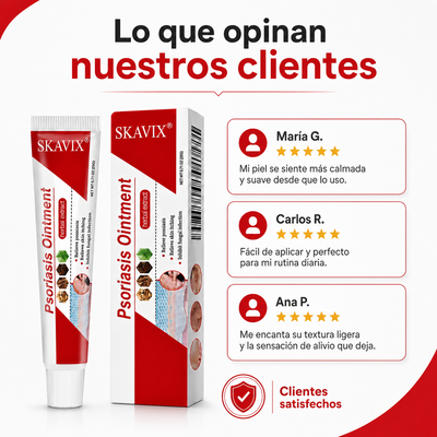 SKAVIX® - Ungüento Botánico para el alivio de la piel seca, con picazón y descamación.
